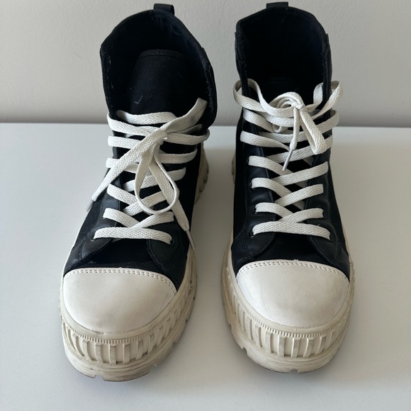 French Connection Black and White Sneakers - Picture 1 of 6